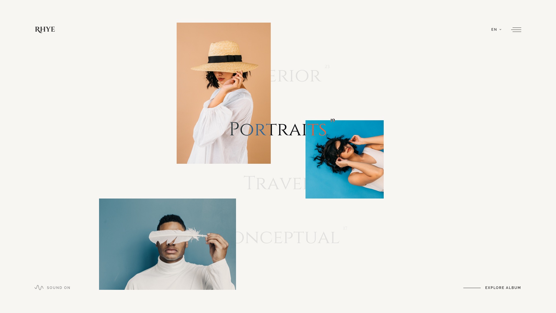 Rhye Photography & Portfolio Figma Template by ArtemSemkin ThemeForest